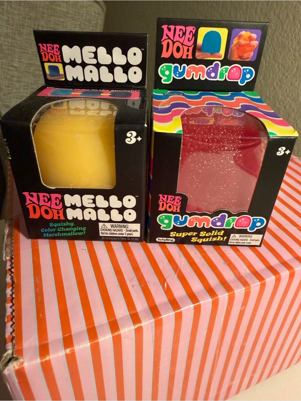 💛🩷NEEDOH “MELLO-MALLO” Color-Changing to Pink!! NEEDOH “GUMDROP” Pink Squish🩷💛